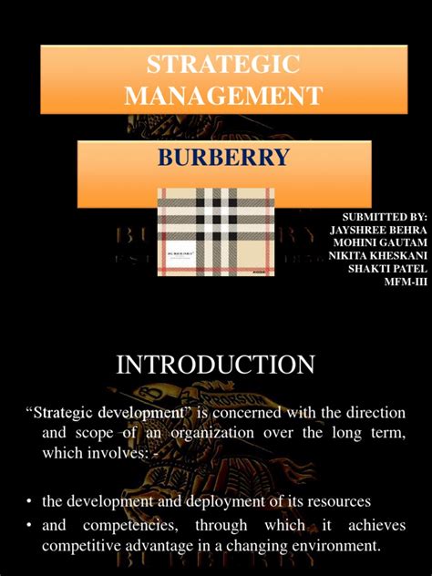 burberry forecasting issue pdf|Burberry strategy.